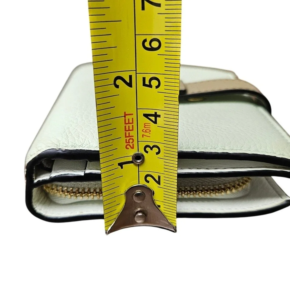 LOEWE Puzzle Bifold Wallet Leather Matcha Green Beige SET Box + Booklet AUTH - Picture 13 of 13